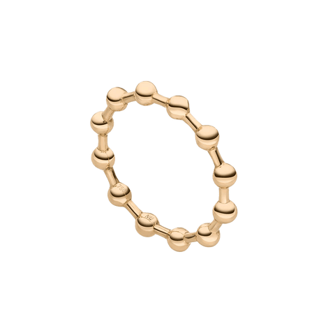  Sphere bead ring gold - 18K Recycled Gold Sphere Bead Ring -  The Future Rocks  -    2 