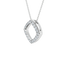  Square pendant necklace - 18K Gold Lab-Grown Diamond Square Pendant Necklace -  The Future Rocks  -    5 