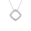  Square pendant necklace - 18K Gold Lab-Grown Diamond Square Pendant Necklace -  The Future Rocks  -    4 