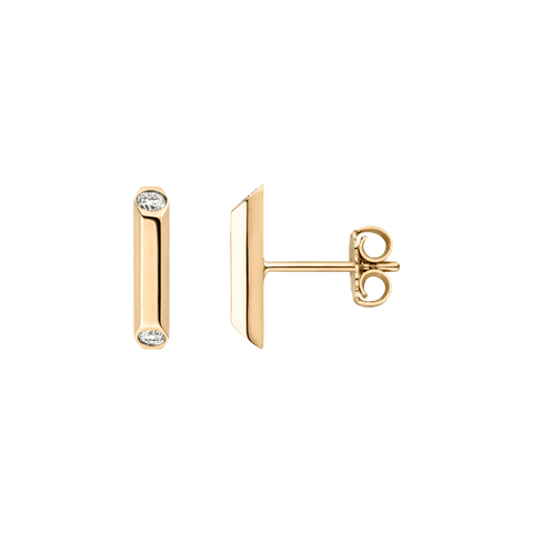  Sunbeam earrings - Sunbeam Gold Bar Earrings -  The Future Rocks  -    1 
