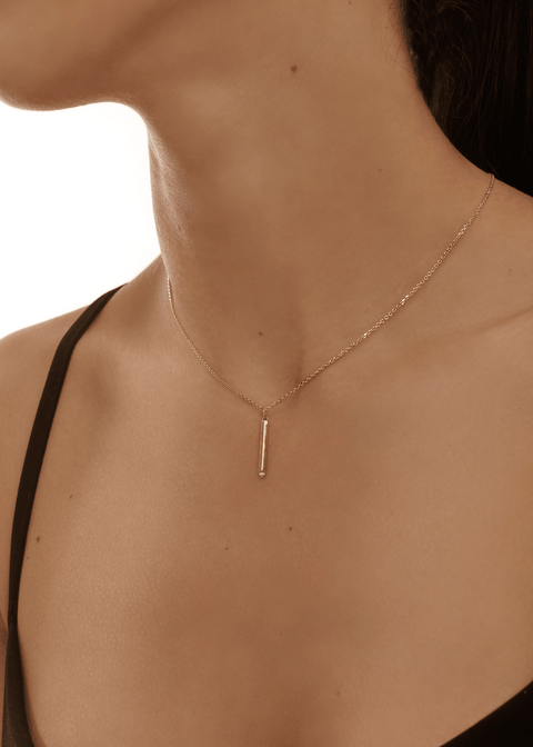  Sunbeam pendant necklace - Sunbeam Gold Bar Pendant Necklace -  The Future Rocks  -    2 