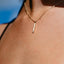  Sunbeam pendant necklace - Sunbeam Gold Bar Pendant Necklace -  The Future Rocks  -    3 