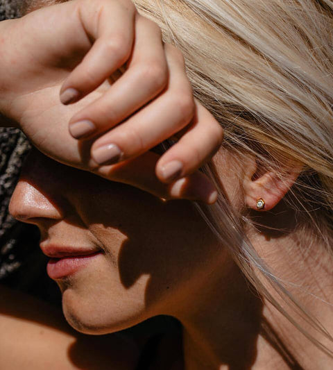  Sunray earrings - Sunray Lab-Grown Diamond Stud Earrings -  The Future Rocks  -    2 