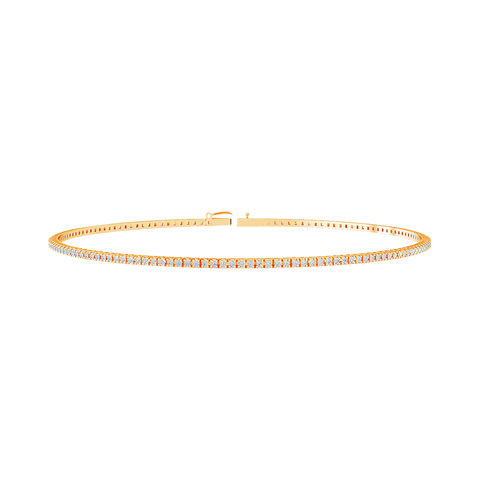  Tennis bracelet - 18K Gold Lab-Grown Diamond Tennis Bracelet -  The Future Rocks  -    7 