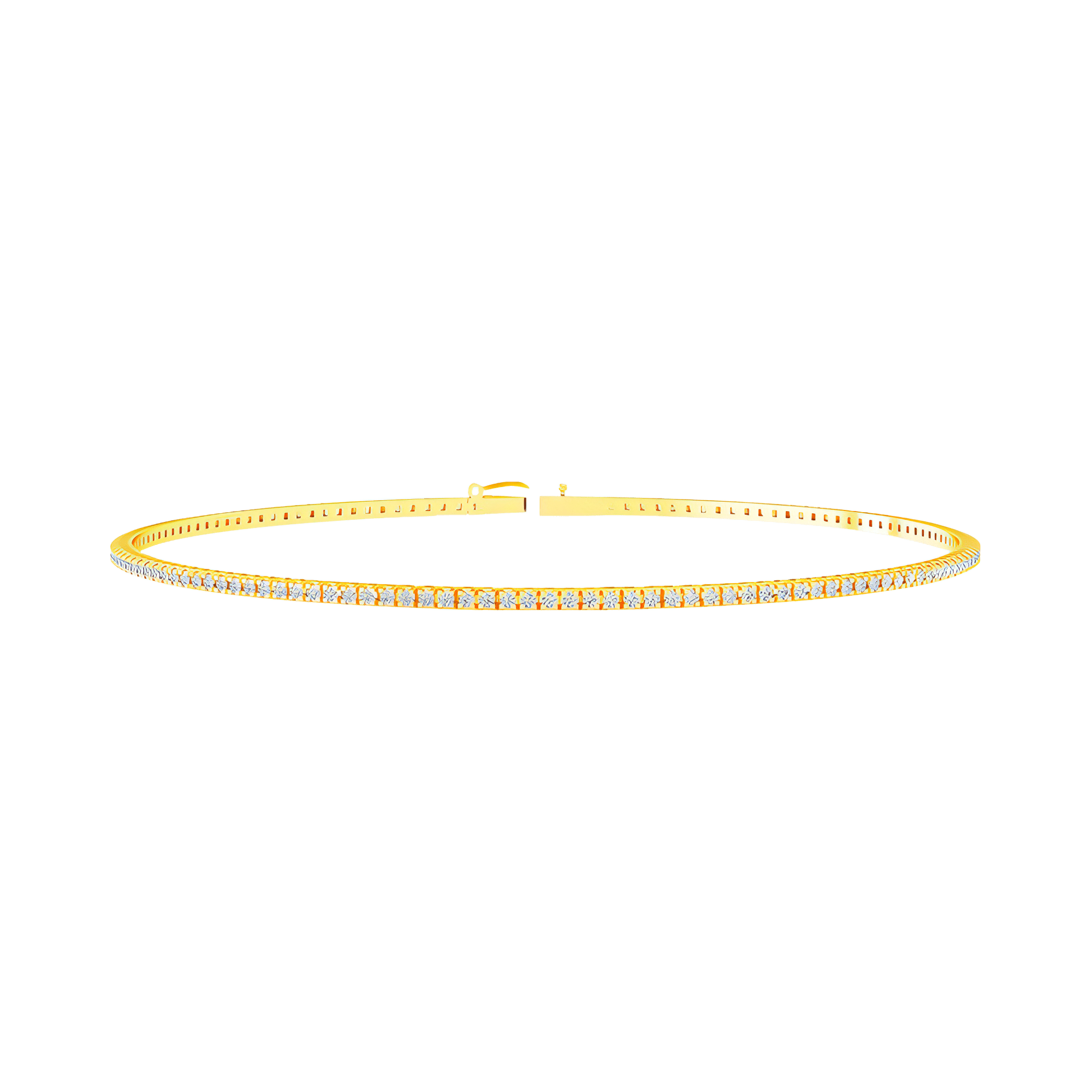  Tennis bracelet - 18K Gold Lab-Grown Diamond Tennis Bracelet -  The Future Rocks -    1 