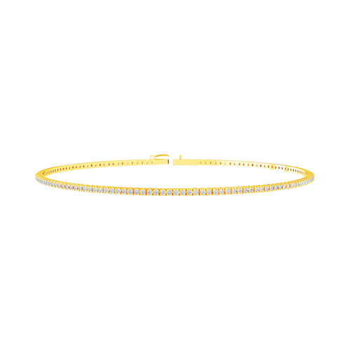  Tennis bracelet - 18K Gold Lab-Grown Diamond Tennis Bracelet -  The Future Rocks -    1 