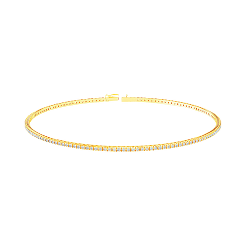  Tennis bracelet - 18K Gold Lab-Grown Diamond Tennis Bracelet -  The Future Rocks  -    2 