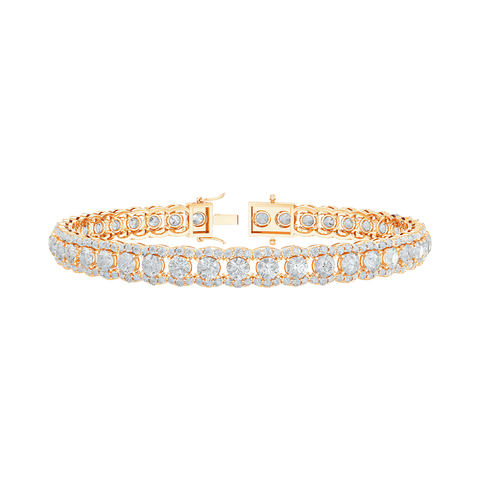  Tennis side rocks bracelet - 7.8 ctw Lab-Grown Diamond Tennis Bracelet -  The Future Rocks  -    3 