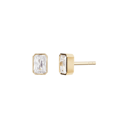  Thea solitaire earrings - Thea Emerald Lab-Grown Diamond Solitaire Earrings -  The Future Rocks -    1 