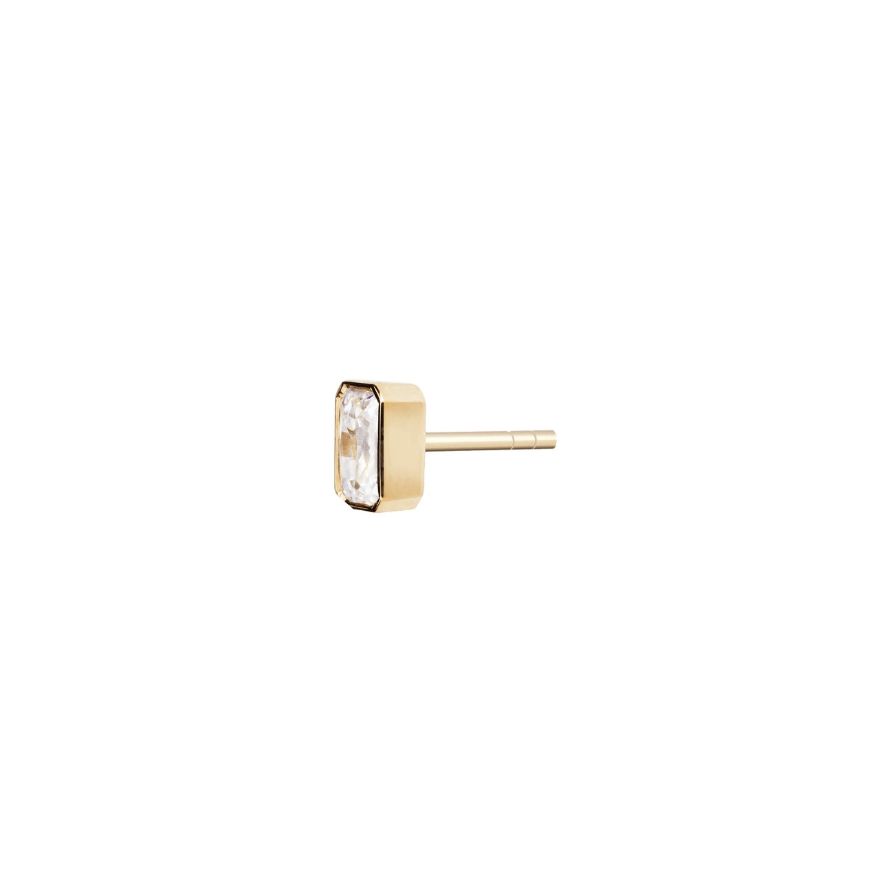  Thea solitaire earrings - Thea Emerald Lab-Grown Diamond Solitaire Earrings -  The Future Rocks -    3 