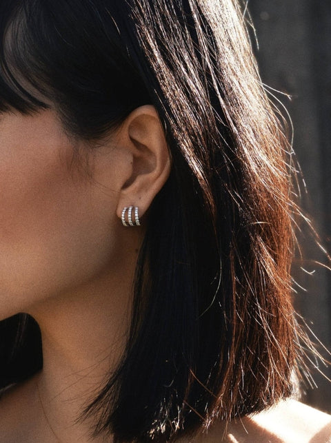  Tigris blanca earrings - Tigris Lab-Grown Diamond Earrings -  The Future Rocks  -    2 