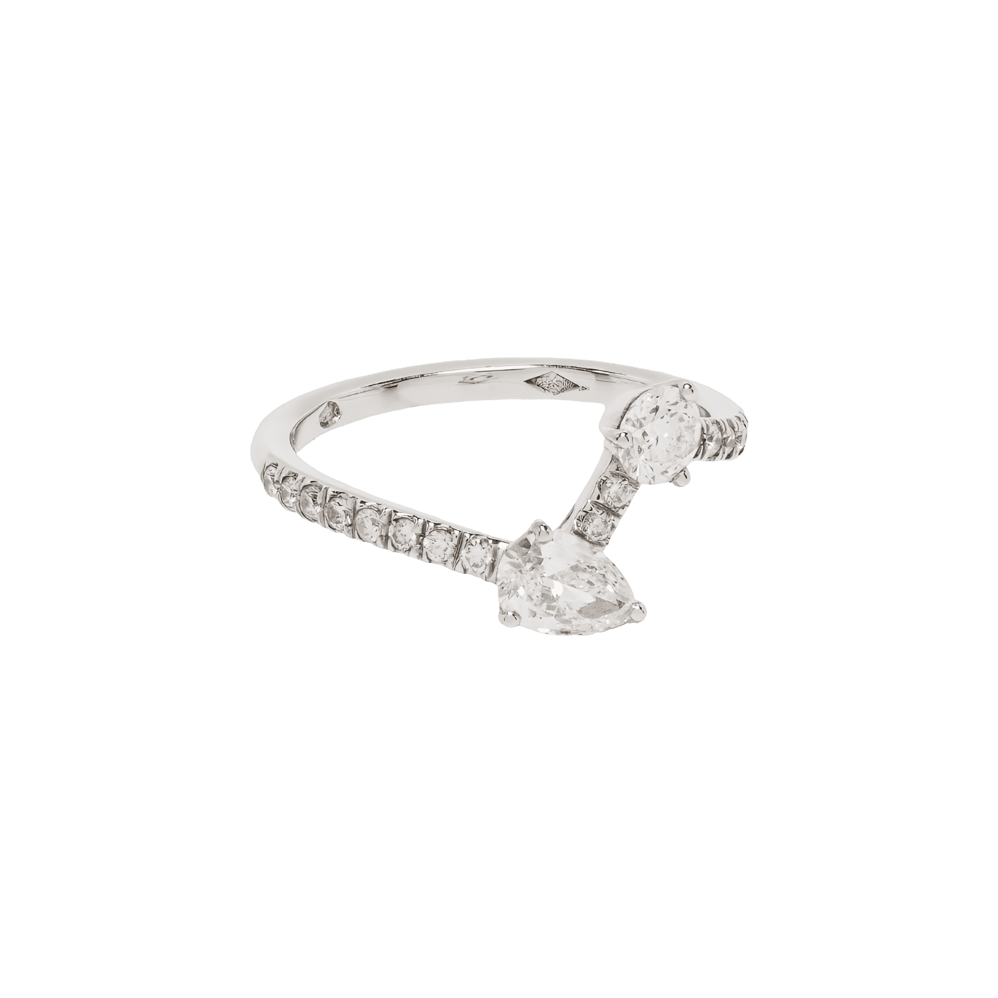  Toi+Moi pavée ring III - Toi+Moi pavée ring III -  The Future Rocks -    1 