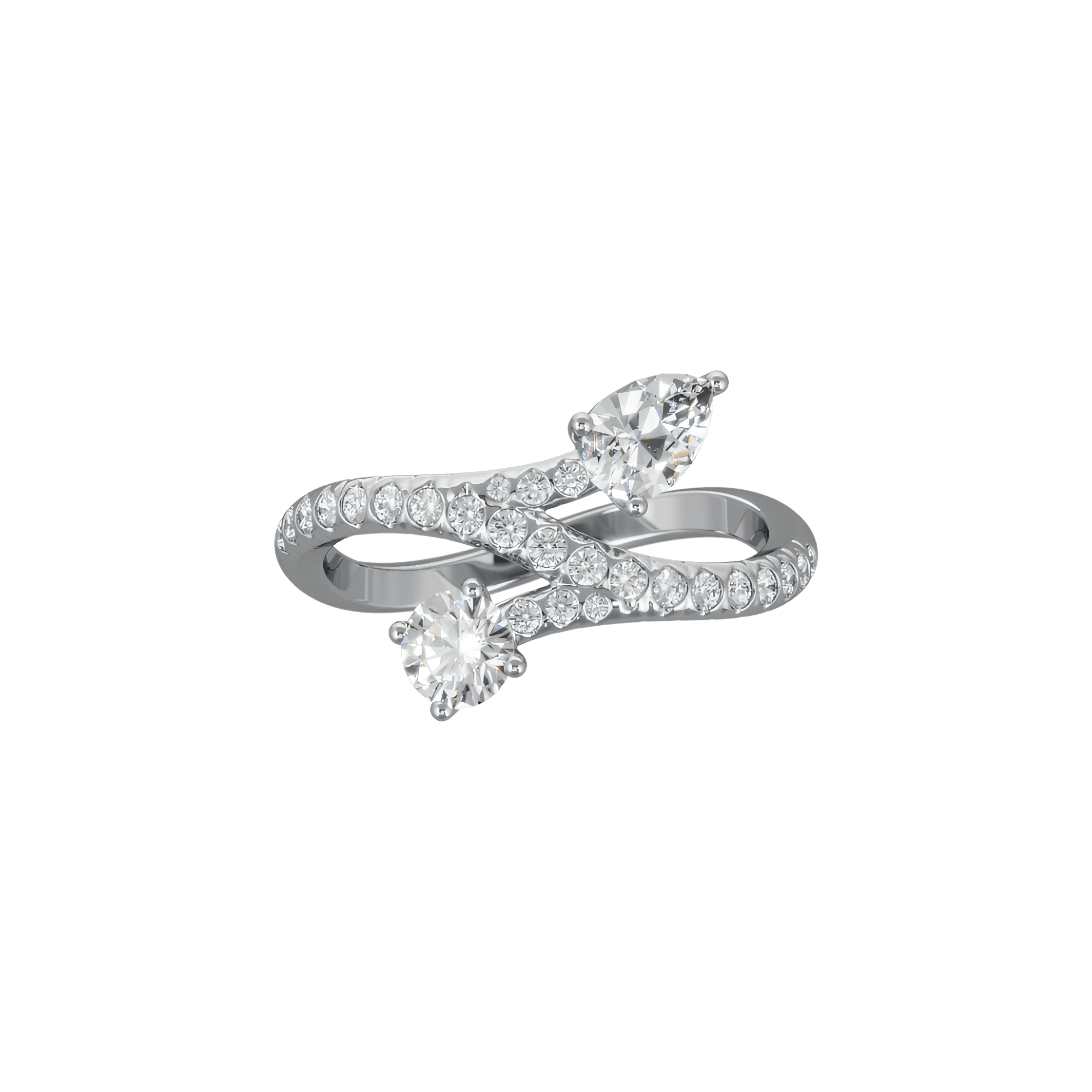  Toi+Moi toujours pavée ring - Toi+Moi toujours pavée ring -  The Future Rocks -    1 