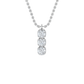  Trilogy necklace - Three Stone Lab-Grown Diamond Necklace -  The Future Rocks  -    4 