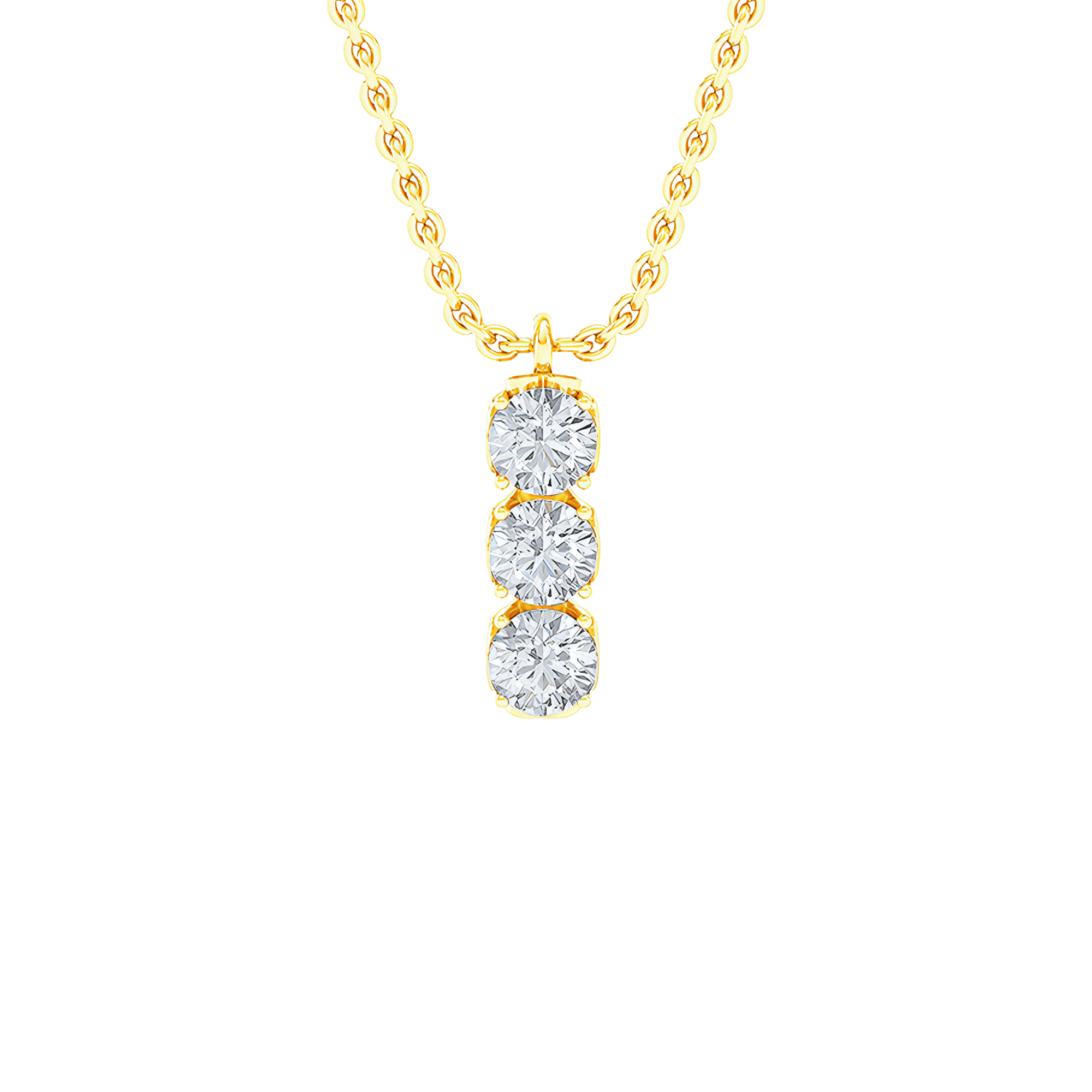 Trilogy diamond pendant necklace Clearance