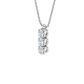  Trilogy necklace - Three Stone Lab-Grown Diamond Necklace -  The Future Rocks  -    5 