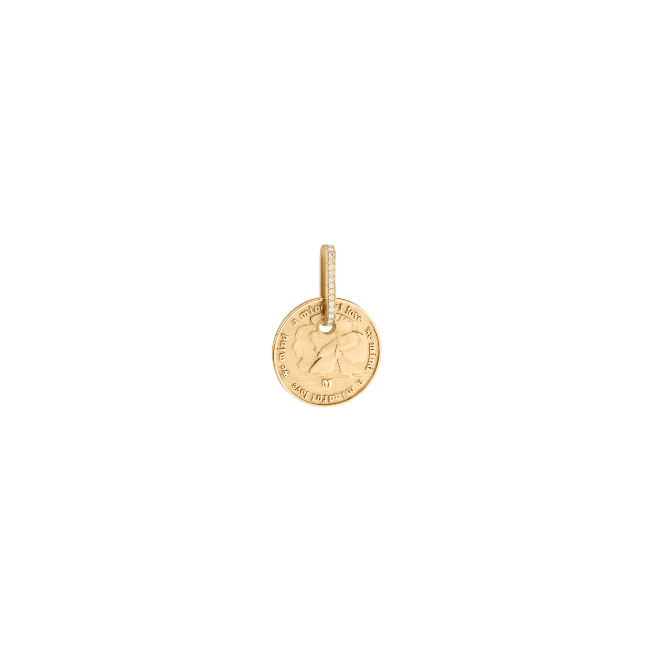  Wild flowers pendant - 18K Recycled Gold Wild Flowers Diamond Pendant -  The Future Rocks -    1 