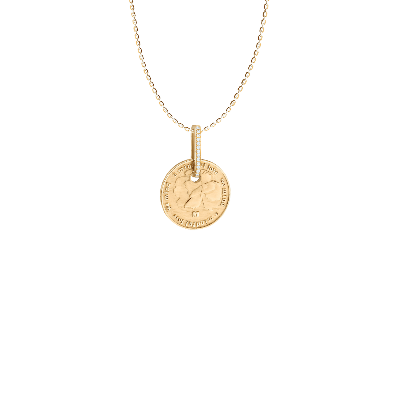  Wild flowers pendant necklace - 18K Recycled Gold Wild Flowers Diamond Pendant Necklace -  The Future Rocks -    1 